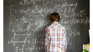 Mostra a un rapaz frustrado por culpa de ter un trastornos da aprendizaxe relacionado co calculo matemático. Un diagnóstico pode ofrecerlle as ferramentas pedagóxicas para afrontar con éxito a súa etapa escolar